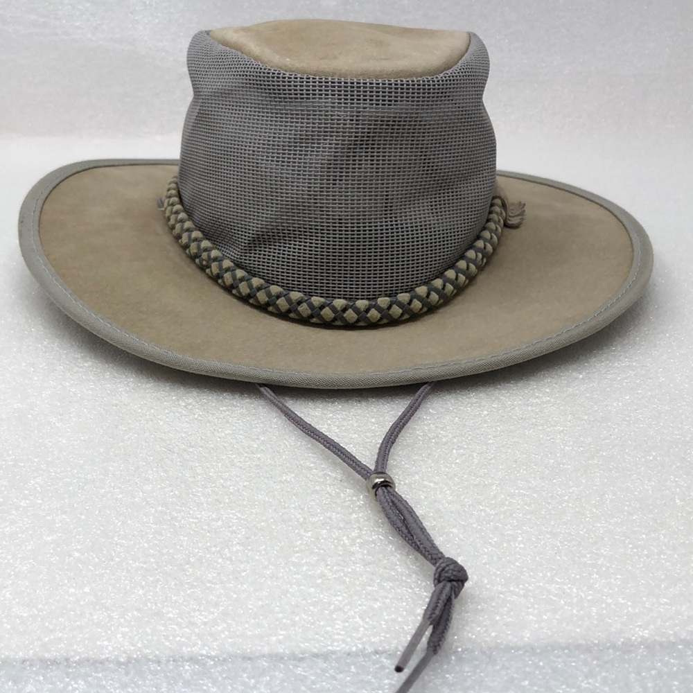 Monterey Bay Breeze Hat Unisex Suede Mesh Leather Vacation Waterproof Packable